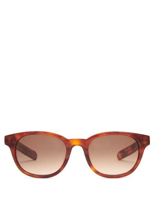 Matchesfashion.com Flatlist - Logic Round Acetate Sunglasses - Mens - Tortoiseshell