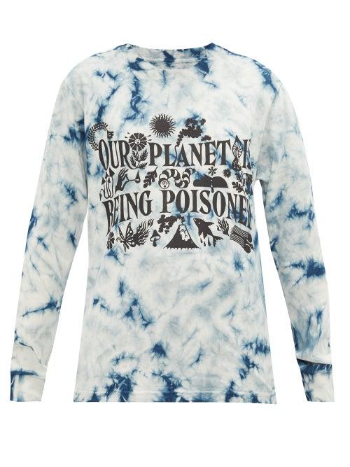 Matchesfashion.com Story Mfg. - Grateful Tie-dye Organic-cotton T-shirt - Womens - Blue White