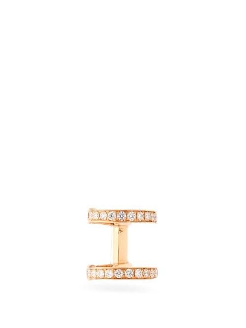 Matchesfashion.com Repossi - Berbre Diamond & 18kt Rose-gold Ear Cuff - Womens - Rose Gold