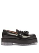 Matchesfashion.com Bottega Veneta - Transparent-sole Tasselled Leather Loafers - Mens - Black