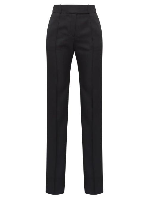 Matchesfashion.com Alexandre Vauthier - Grain De Poudre Wool Tailored Trousers - Womens - Black