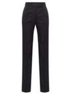 Matchesfashion.com Alexandre Vauthier - Grain De Poudre Wool Tailored Trousers - Womens - Black