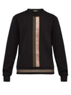 Matchesfashion.com Fendi - Ff Print Cotton Blend Sweatshirt - Mens - Black Multi