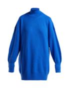 Maison Margiela Oversized Elbow-patch Wool Roll-neck Sweater