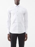 Dolce & Gabbana - Piqu-plastron Cotton-poplin Tuxedo Shirt - Mens - White