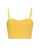 Tomas Maier Buttoned-side Poplin Cropped Top