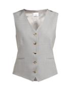 Matchesfashion.com Burberry - Wool Waistcoat - Womens - Grey