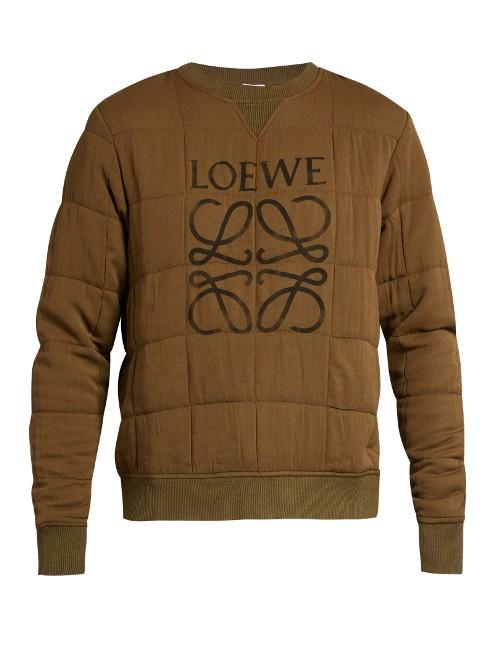 Loewe Quilted Logo Sweatshirt
