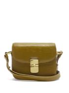 A.p.c. - Grace Mini Lizard-effect Leather Cross-body Bag - Womens - Khaki