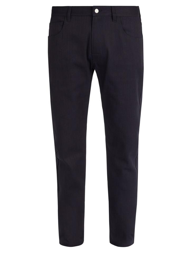 Raf Simons Christiane F-print Patch Mid-rise Jeans