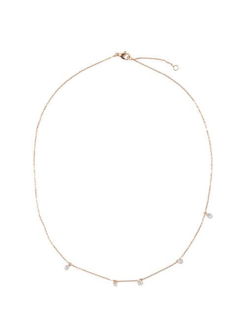 Raphaele Canot - Set Free Diamond & 18kt Rose-gold Necklace - Womens - Rose Gold