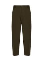 Maison Margiela High-rise Cropped Wool-blend Trousers