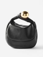 Jil Sander - Sphere Embellished Leather Clutch - Womens - Black