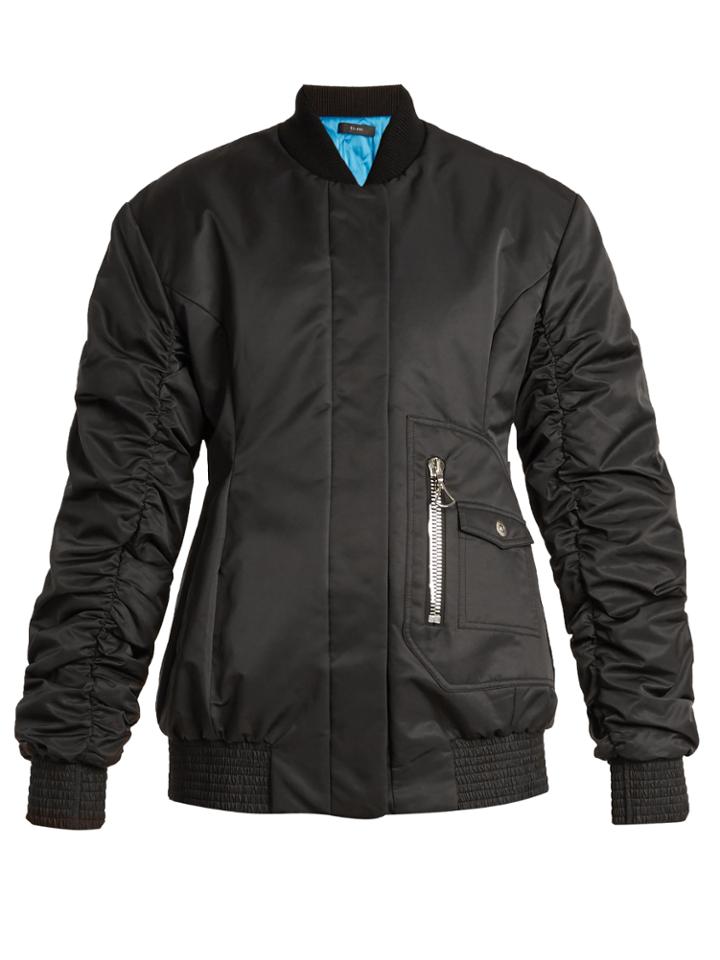Ellery Cars And Races Gathered-sleeved Bomber Jacket