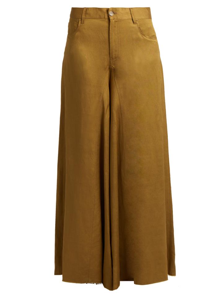 Mm6 By Maison Margiela Mid-rise Wide-leg Trousers