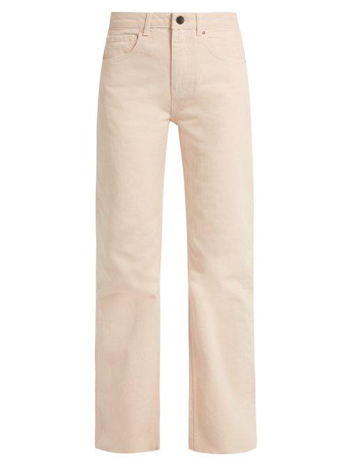 Matchesfashion.com Raey - Press Straight Leg Jeans - Womens - Nude