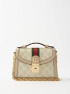 Gucci - Ophidia Supreme-canvas And Leather Cross-body Bag - Womens - Beige White