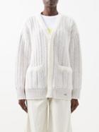 Bella Freud - V-neckline Dog-logo Merino Cardigan - Womens - Cream