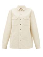 Matchesfashion.com Jil Sander - Pleated Cotton-twill Shirt - Womens - Beige