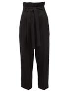 Matchesfashion.com Max Mara - Addotto Trousers - Womens - Black