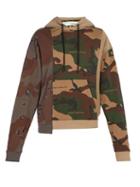 Matchesfashion.com Off-white - Camouflage Print Hooded Sweatshirt - Mens - Khaki