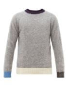 Matchesfashion.com Howlin' - Behind The Light Wool Sweater - Mens - Grey Multi