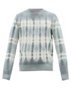 Mens Rtw The Elder Statesman - Tie-dyed Cashmere Sweater - Mens - Grey