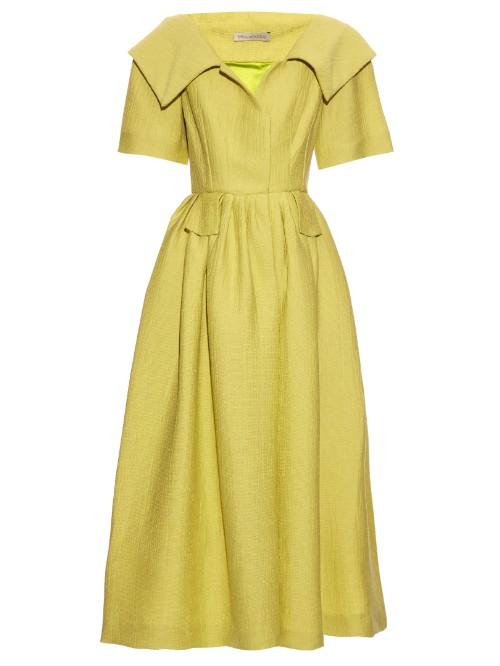 Emilia Wickstead Gemma Wave-jacquard Midi Dress