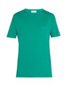 Matchesfashion.com Officine Gnrale - Crew Neck Cotton T Shirt - Mens - Green