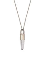 Matchesfashion.com Parts Of Four - Talisman Lemurian Crystal Pendant Silver Necklace - Mens - Silver