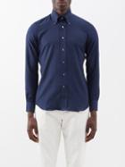 Thom Sweeney - Button-down Cotton-oxford Shirt - Mens - Navy