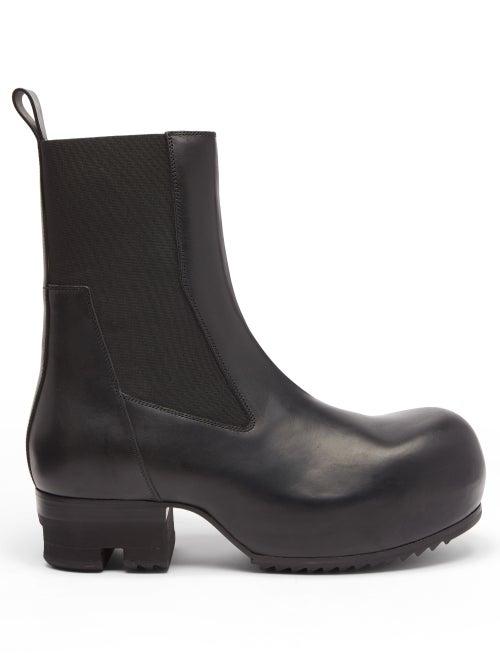 Matchesfashion.com Rick Owens - Ballast Leather Chelsea Boots - Mens - Black