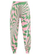 Stella Mccartney - X Ed Curtis Optical Illusion Print Track Pants - Womens - Multi Pink