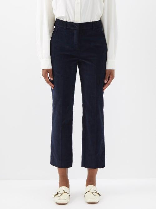 Weekend Max Mara - Fungo Trousers - Womens - Dark Navy