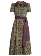 Duro Olowu Geometric-print Notch-lapel Dress