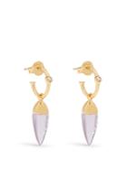Theodora Warre Topaz, Amethyst And Gold-plated Earrings