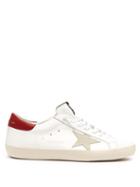 Matchesfashion.com Golden Goose Deluxe Brand - Super Star Low Top Leather Trainers - Mens - Burgundy