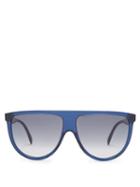 Matchesfashion.com Celine Eyewear - Shadow D Frame Aviator Sunglasses - Womens - Navy