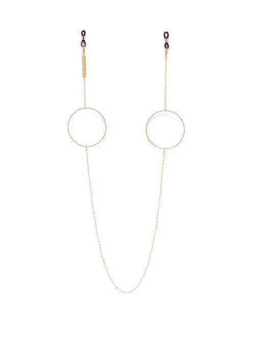 Matchesfashion.com Frame Chain - Circle Of Lust 18kt Gold Plated Glasses Chain - Womens - Gold