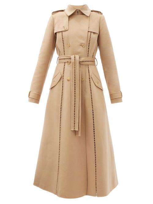 Matchesfashion.com Gabriela Hearst - Franz Ladder-insert Cashmere Trench Coat - Womens - Camel