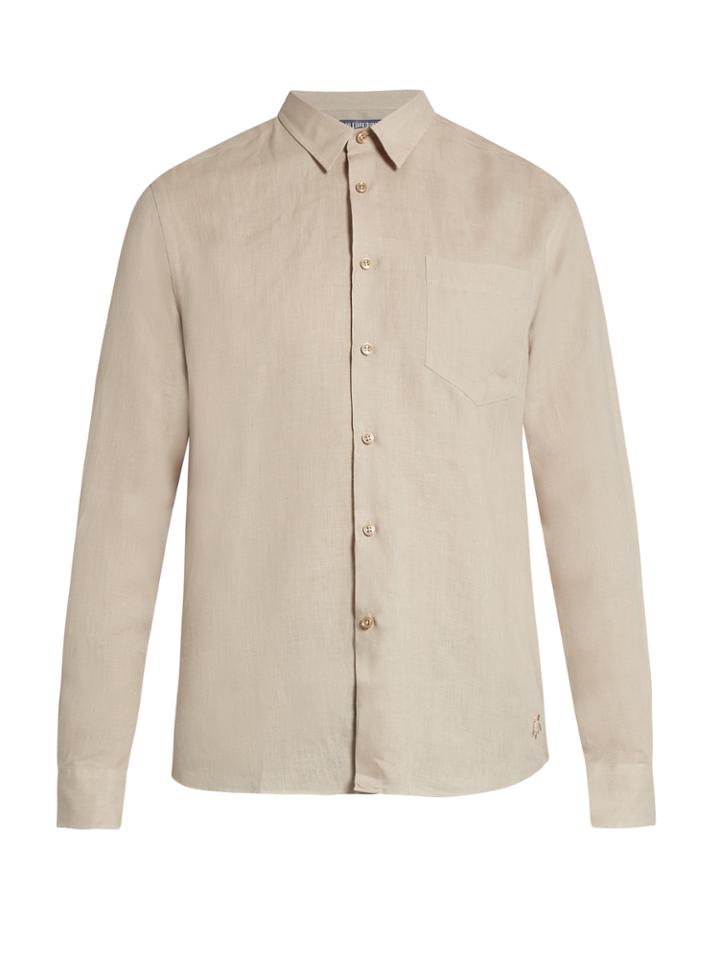 Vilebrequin Caroubis Button-cuff Linen Shirt