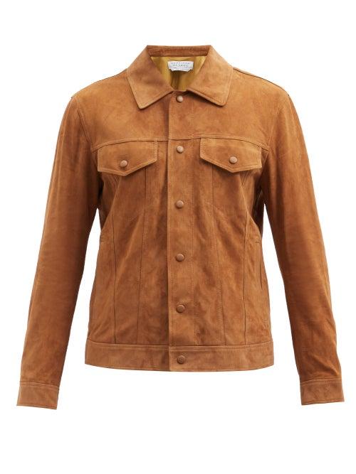 Matchesfashion.com Gabriela Hearst - Leon Suede Jacket - Mens - Camel