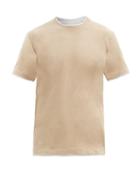 Matchesfashion.com Brunello Cucinelli - Layered Cotton T-shirt - Mens - Light Brown