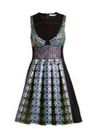 Matchesfashion.com Mary Katrantzou - Narcisse Circle Jacquard Dress - Womens - Blue Multi