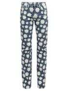 Matchesfashion.com Holiday Boileau - Daisy Print High Rise Jeans - Womens - Navy Multi