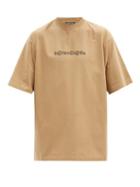 Matchesfashion.com Balenciaga - Oversized Symbolic-print Cotton T-shirt - Mens - Brown