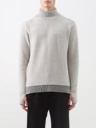 Oliver Spencer - Talbot Roll-neck Wool Sweater - Mens - Grey