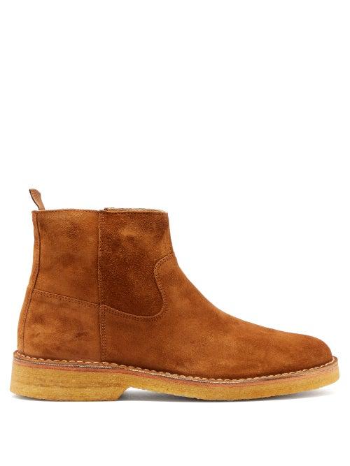 Matchesfashion.com A.p.c. - Timothe Suede Chelsea Boots - Mens - Brown