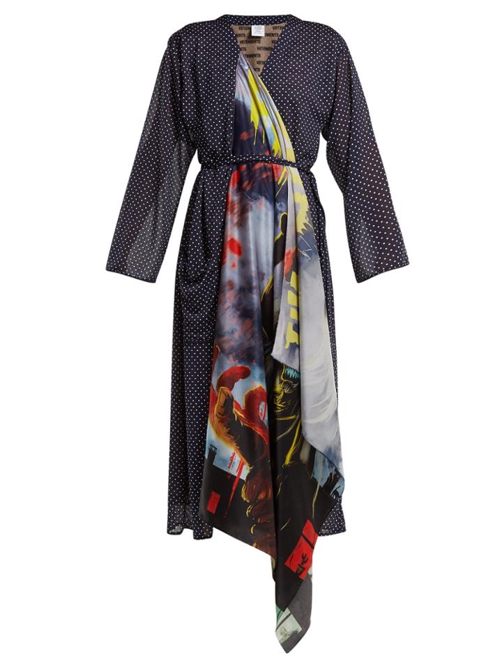 Vetements Scarf Robe Dress