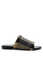 Proenza Schouler Woven-raffia And Leather Slides